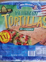 Mängden socker i Mehrkorn Tortillas