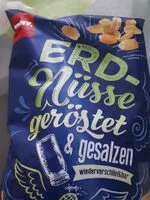 Mängden socker i Erdnusskerne geröstet und gesalzen