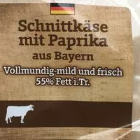 Mängden socker i Schnittkäse mit Paprika