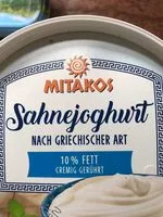 Mängden socker i Mitakos Sahnejoghurt