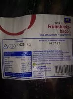 Mängden socker i Frühstücksbacon