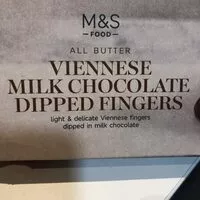 Mängden socker i All Butter Viennese Milk Chocolate Dipped Fingers
