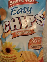 Mängden socker i Easy Chips Paprika