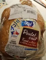 Mängden socker i Poulet cuit fumé au bois de hêtre et de chêne