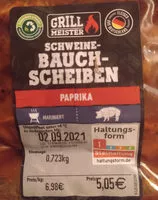Mängden socker i Schweinebauchscheiben - Paprika