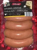 Mängden socker i Cervelas de volaille