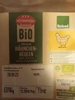 Mängden socker i Hähnchenkeulen (Bio)