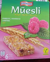 Mängden socker i barre müesli framboise