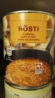Mängden socker i Rösti