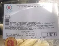 Mängden socker i Tete de moine