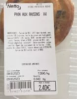 Mängden socker i Pain aux raisins