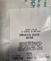 Mängden socker i Crevette cuite 30/50