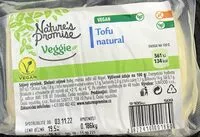 Mängden socker i Tofu natural