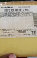 Mängden socker i Comté AOP