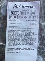 Mängden socker i Baguette thon-mayo
