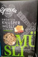 Mängden socker i Premium knusper Musli Honig & Nuss
