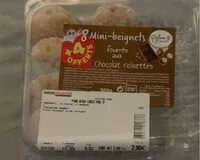 Mängden socker i Mini beignets fourrés aux chocolat noisettes