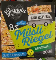Mängden socker i Müsli Riegel Haselnuss