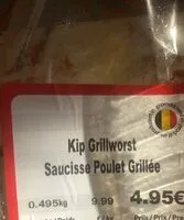 Mängden socker i Saucisse de poulet grillée
