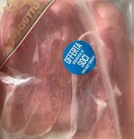 Mängden socker i Prosciutto crudo