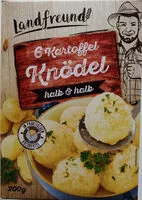 Mängden socker i 6 Kartoffelknödel halb & halb