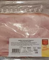 Mängden socker i Jambon cuit sup ac fumé