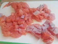 Mängden socker i pavé de saumon