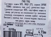 Mängden socker i Миш маш