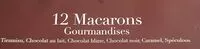 Mängden socker i 12 Macarons gourmandises