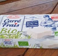 Mängden socker i Carré frais bio