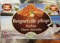Mängden socker i Beignet de plage choco noisette