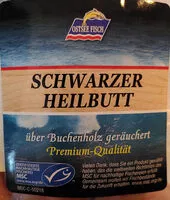 Mängden socker i Schwarzer Heilbutt über Buchenholz geräuchert