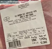 Mängden socker i Jambon cuit superieur