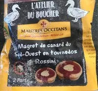 Mängden socker i Magret de canard du sud ouest en tournedos rossine