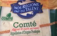 Mängden socker i Comté affiné 10mois en cave