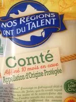 Mängden socker i Comté affiné 10 mois en cave