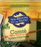 Mängden socker i Comté AOP affiné 10 mois en cave
