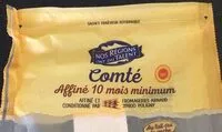 Mängden socker i Comté affiné 10 mois minimum