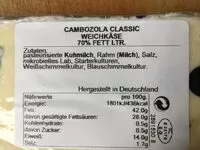 Mängden socker i Cambozola