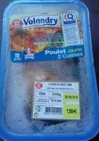 Mängden socker i Poulet jaune 2 cuisses