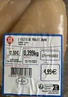 Mängden socker i Filets de poulet