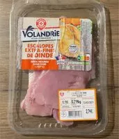 Mängden socker i escalopes extra-fines de dinde