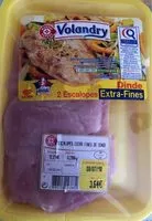 Mängden socker i Escalope de dinde extra fine