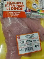 Mängden socker i Escalope de dinde