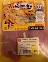 Mängden socker i Escalopes de dinde