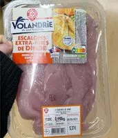 Mängden socker i Escalopes extra fines de dindes