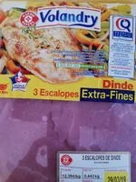 Mängden socker i escalopes de Dinde extra fines