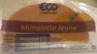Mängden socker i mimolette jeune au lait pasteurisé