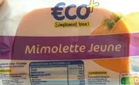 Mängden socker i Mimolette jeune au lait pasteurisé