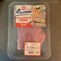 Mängden socker i Escalopes de dinde